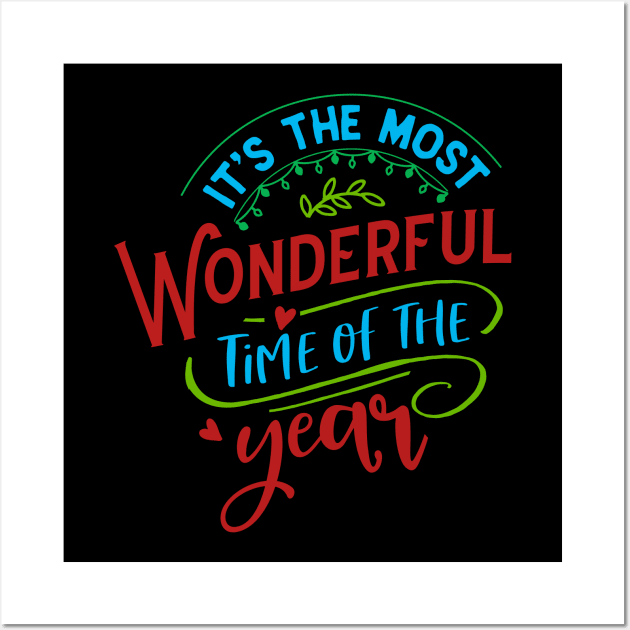 IT'S MOST WONDERFUL TIME OF THYEAR - MERRY CHRISTMAS 2021 Wall Art by monami